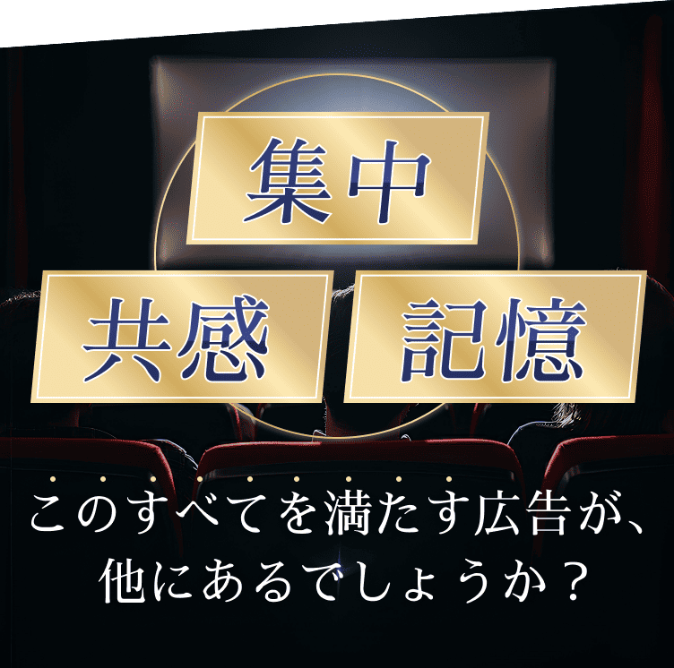 集中共感記憶 このすべてを満たす広告が、他にあるでしょうか?